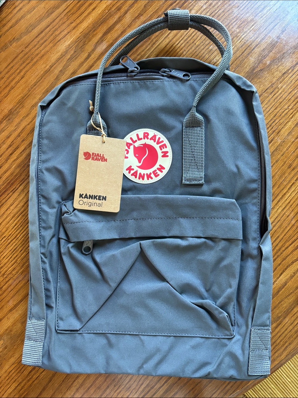 NEW Fjallraven Kanken Original Backpack Super Grey
